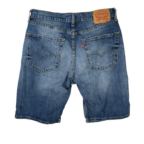 Levi’s 505 Regular Fit Jean Shorts Denim Jorts FLAW Medium Wash Mens 36 - Picture 2 of 7